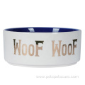 OEM ODM Logo Sublimation Ceramic Pet Dog Bowl